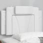 Preview: ARDEBO.de - Kopfteil-Kissen Weiß 80 cm Kunstleder