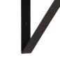 Preview: Wandregal 40x30x32 cm Massivholz Mango und Eisen