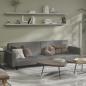 Preview: ARDEBO.de - Schlafsofa 2-Sitzer Grau Kunstleder