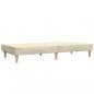 Preview: Schlafsofa 2-Sitzer Creme Stoff