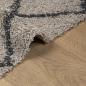 Preview: Teppich Shaggy Hochflor Modern Beige und Anthrazit 160x160 cm