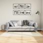 Preview: ARDEBO.de - Teppich Shaggy Hochflor Modern Creme 120x170 cm