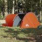 Preview: Tunnelzelt 4 Personen Orange Wasserdicht
