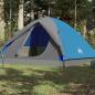 Preview: ARDEBO.de - Kuppel-Campingzelt 3 Personen Blau Wasserdicht