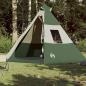 Preview: Tipi-Campingzelt 7 Personen Grün Wasserdicht