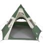 Preview: Tipi-Campingzelt 7 Personen Grün Wasserdicht