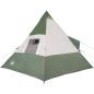 Preview: Tipi-Campingzelt 7 Personen Grün Wasserdicht