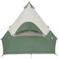 Preview: Tipi-Campingzelt 7 Personen Grün Wasserdicht