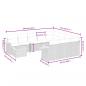 Preview: 11-tlg. Garten-Sofagarnitur mit Kissen Grau Poly Rattan
