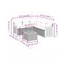 Preview: 6-tlg. Garten-Sofagarnitur mit Kissen Beige Poly Rattan