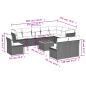 Preview: 11-tlg. Garten-Sofagarnitur mit Kissen Beige Poly Rattan