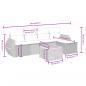 Preview: 6-tlg. Garten-Sofagarnitur mit Kissen Schwarz Poly Rattan