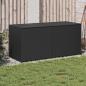 Preview: ARDEBO.de - Gartentruhe Schwarz 283L Poly Rattan