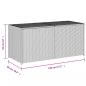 Preview: Gartentruhe Schwarz 283L Poly Rattan