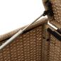 Preview: Gartentruhe mit Rollen Beige 283L Poly Rattan