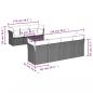 Preview: 8-tlg. Garten-Sofagarnitur mit Kissen Schwarz Poly Rattan