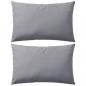 Preview: ARDEBO.de - Gartenkissen 2 Stk. 60 x 40 cm Grau