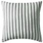 Preview: Gartenkissen 2 Stk. Streifenmuster 45 x 45 cm Grau