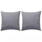 Preview: ARDEBO.de - Gartenkissen 2 Stk. 45 x 45 cm Grau