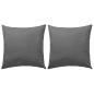 Preview: Gartenkissen 2 Stk. 45 x 45 cm Grau