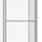 Preview: Katzenkäfig 4,5x1,5x1,5 m Verzinkter Stahl