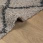 Preview: Teppich Shaggy Hochflor Modern Beige und Anthrazit 80x150 cm