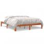 Preview: ARDEBO.de - Massivholzbett ohne Matratze Wachsbraun 180x200 Kiefernholz