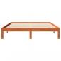 Preview: Massivholzbett ohne Matratze Wachsbraun 180x200 Kiefernholz