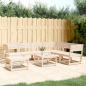 Preview: ARDEBO.de - 7-tlg. Garten-Lounge-Set Massivholz Kiefer