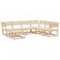 Preview: 7-tlg. Garten-Lounge-Set Massivholz Kiefer