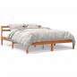 Preview: ARDEBO.de - Massivholzbett ohne Matratze Wachsbraun 180x200 Kiefernholz