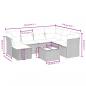 Preview: 8-tlg. Garten-Sofagarnitur mit Kissen Schwarz Poly Rattan
