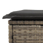Preview: 6-tlg. Garten-Sofagarnitur mit Kissen Grau Poly Rattan