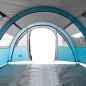 Preview: Tunnelzelt 4 Personen Blau Wasserdicht
