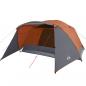 Preview: Campingzelt mit Vorzelt 4 Personen Orange Wasserdicht