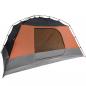 Preview: Campingzelt mit Vorzelt 4 Personen Orange Wasserdicht