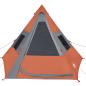 Preview: Tipi-Campingzelt 7 Personen Orange Wasserdicht