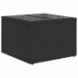 Preview: 7-tlg. Garten-Sofagarnitur mit Kissen Schwarz Poly Rattan