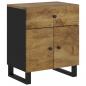 Preview: Nachttisch 50x33x60 cm Massivholz Mango & Holzwerkstoff