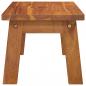 Preview: Tritthocker 38x26x22 cm Massivholz Akazie