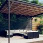 Preview: ARDEBO.de - 10-tlg. Garten-Lounge-Set mit Kissen Poly Rattan Schwarz