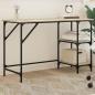 Preview: ARDEBO.de - Schreibtisch Sonoma-Eiche 120x50x75 cm Metall Holzwerkstoff