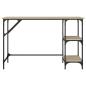Preview: Schreibtisch Sonoma-Eiche 120x50x75 cm Metall Holzwerkstoff