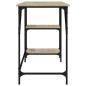 Preview: Schreibtisch Sonoma-Eiche 120x50x75 cm Metall Holzwerkstoff