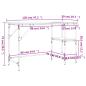 Preview: Schreibtisch Sonoma-Eiche 120x50x75 cm Metall Holzwerkstoff