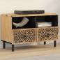 Preview: ARDEBO.de - TV-Schrank 70x33x46 cm Massivholz Mango