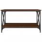 Preview: Couchtisch Braun Eichen-Optik 80x50x45 cm Holzwerkstoff Eisen