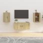 Preview: ARDEBO.de - TV-Wandschränke 2 Stk. Sonoma-Eiche 40x34,5x60 cm