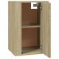 Preview: TV-Wandschränke 2 Stk. Sonoma-Eiche 40x34,5x60 cm