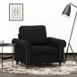 Preview: ARDEBO.de - Sessel Schwarz 60 cm Samt